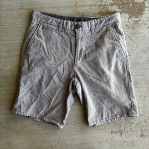 Johnnie O Men's Performance Golf Chino Shorts Stretchy Size 30 Gray